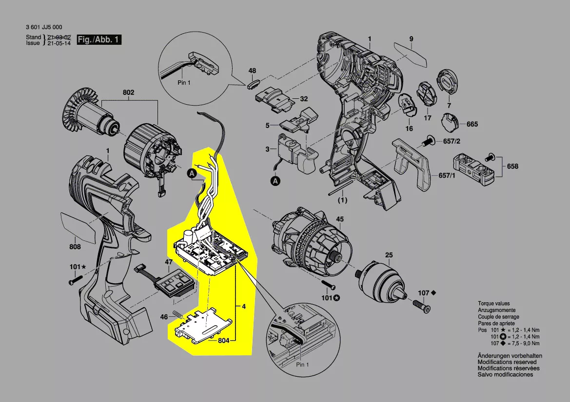 Module électronique réf. 1 607 233 5G8 Bosch